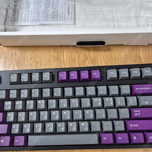 레오폴드 FC750R PD 그레이 퍼플 한글 (갈축)