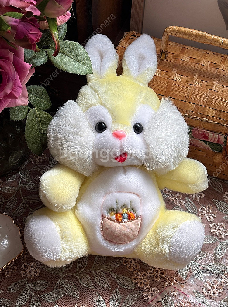 앤틱빈티지인형 페어리계 노랑토끼인형 고전인형 양산형y2...--0