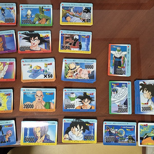 90년대 드래곤볼 dragon ball, 드래곤퀘스트 (국내판) 카드 일본판 일판 (장당 500원)