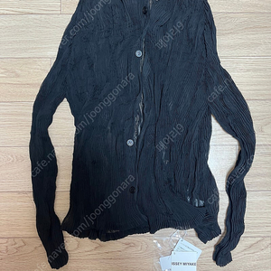 이세이미야케 쉬폰 가디건 블랙 새상품