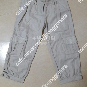 로베르토 카발리 클라쓰 베이지 모직 칠부 카고 바지 66사이즈 새상품 택포8