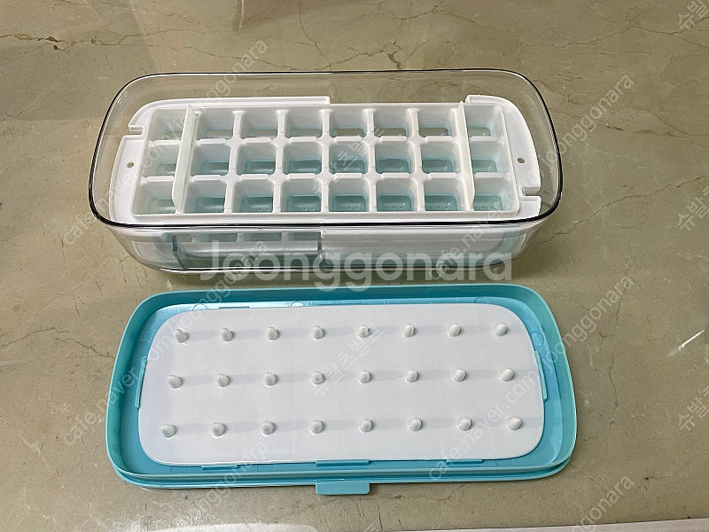 원터치 얼음틀 얼음트레이 아이스큐브 통 팝니다--1