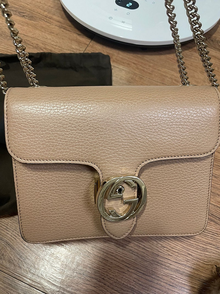 정품)구찌 인터루킹 체인백 숄더백--1