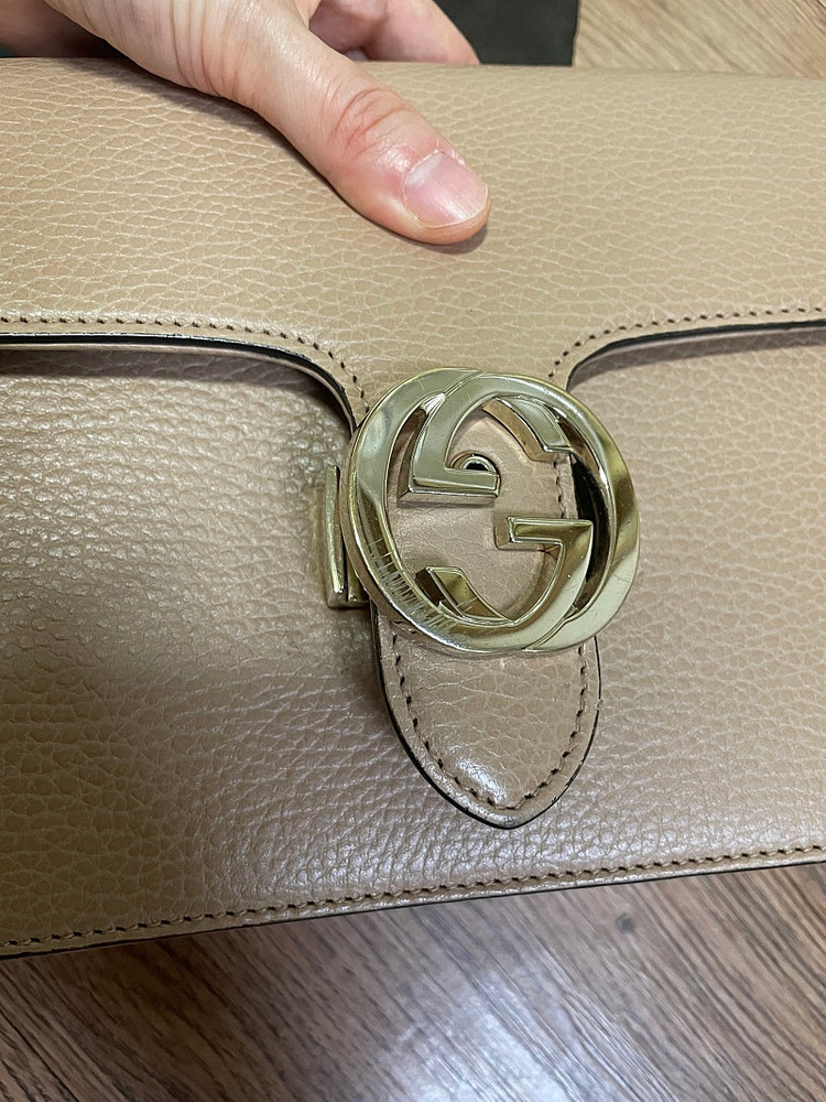 정품)구찌 인터루킹 체인백 숄더백--2