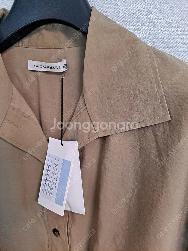 더 캐시미어 볼륨소매 셔츠 점퍼 55~66--4