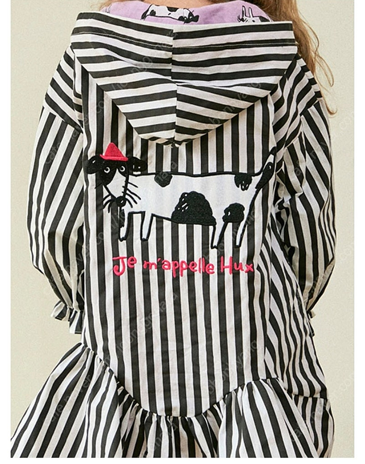 마틸다앤와이 아동용 강아지 프릴 트렌치코트 7y--3