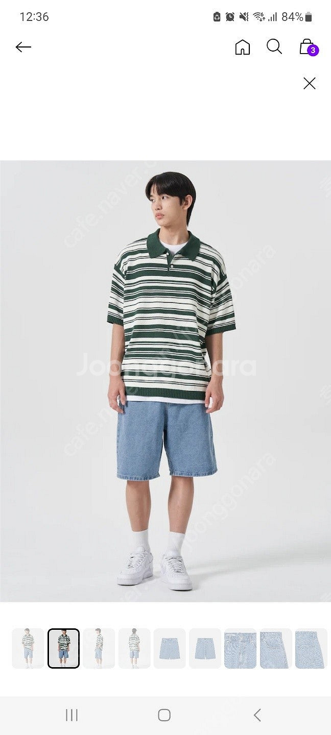 에잇세컨즈 버뮤다 데님 쇼츠 / 청반바지--0