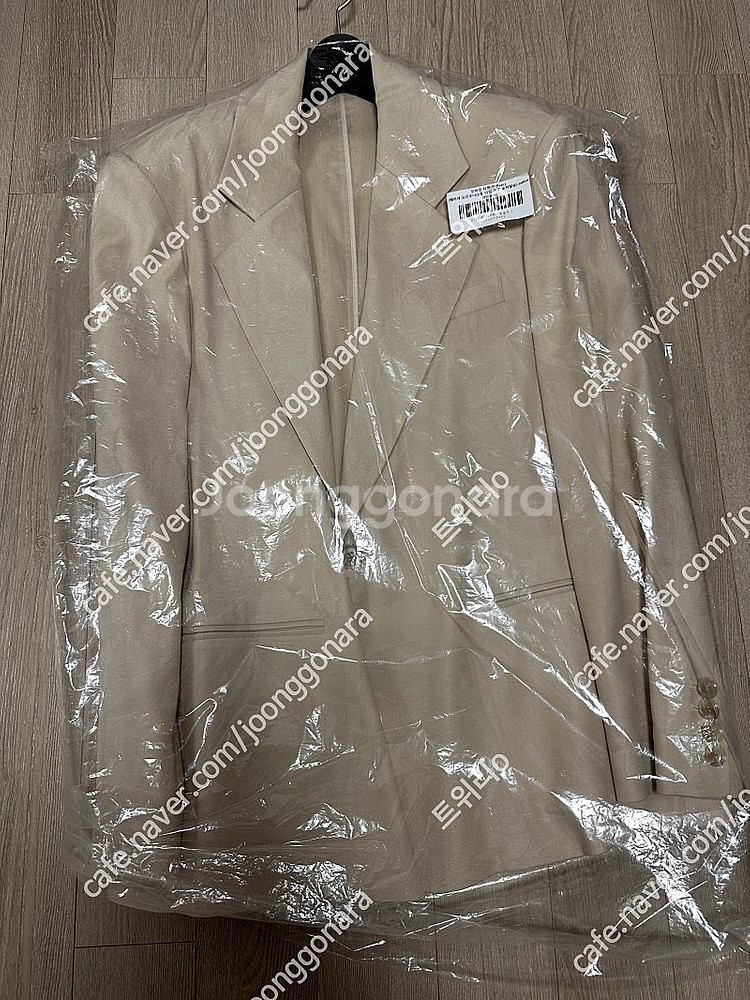 라온 뮤제라 린넨오버핏자켓 베이지 새상품--1