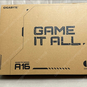 기가바이트 A16 RTX5070 게이밍 노트북 미개봉 직거래만 가능
