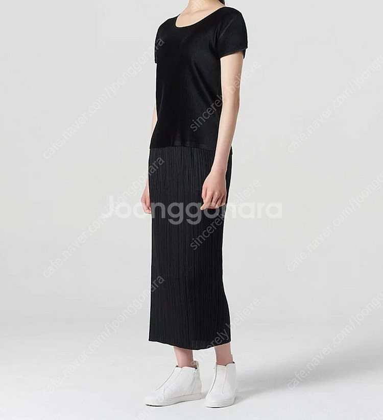 플리츠플리즈 스커트 베이직 스커트 블랙 2사이즈--7