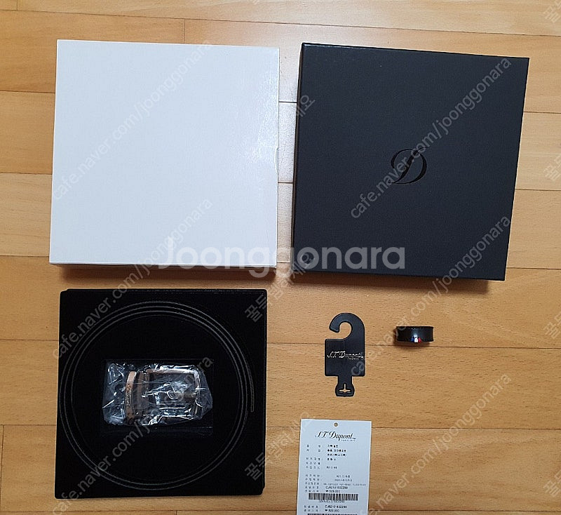 에스티듀퐁 정품 가죽 벨트 아뜰리에 최고급라인 STdupont 백화점 정품 새상품 풀박스 명품벨트 메이드인 이태리 ...--1