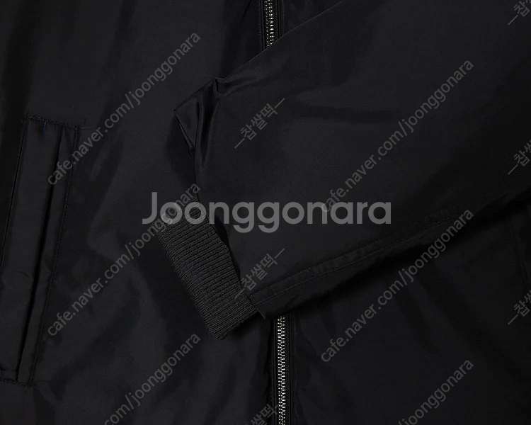 [90] 빈폴레이디스 블랙 솔리드 플레인 후드 롱 다운...--3