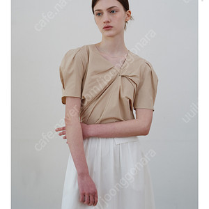 아워코모스 836 블라우스 샌드베이지 사이즈프리