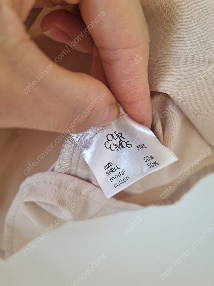 아워코모스 836 블라우스 샌드베이지 사이즈프리--4