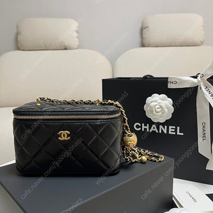 [백화점새상품풀셋] 샤넬 골드볼 직사각 베니티 샤넬 코스메틱 케이스