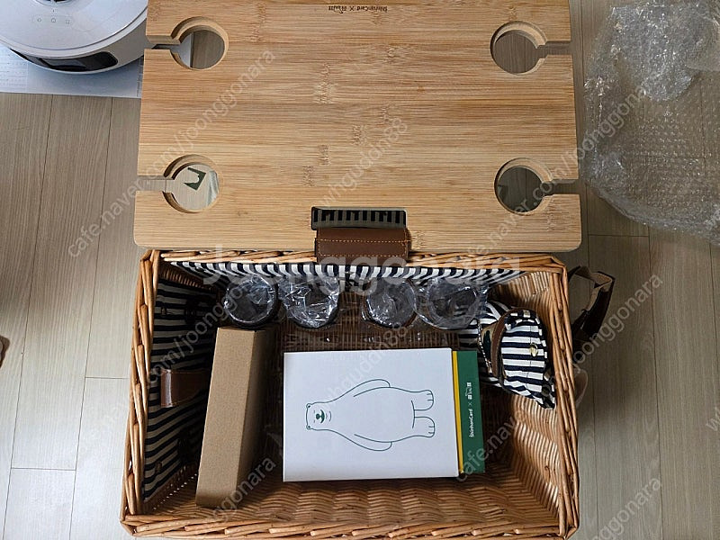 곰표 라탄 바구니 피크닉 세트--4