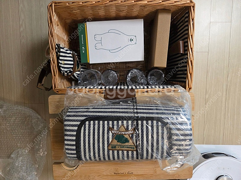 곰표 라탄 바구니 피크닉 세트--5