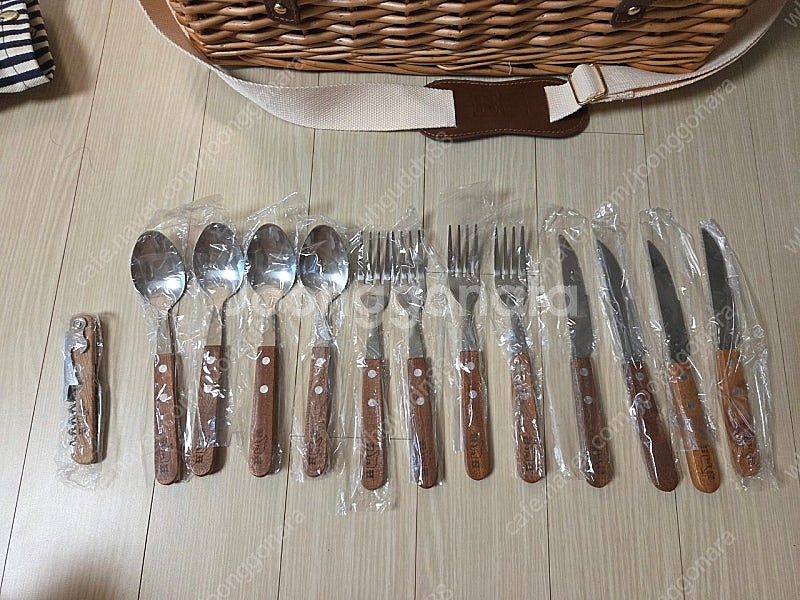 곰표 라탄 바구니 피크닉 세트--7