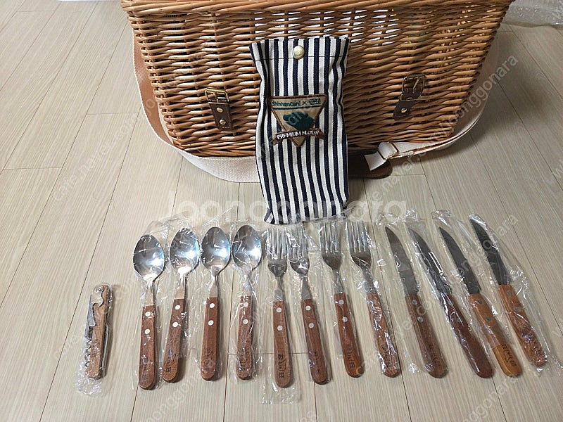 곰표 라탄 바구니 피크닉 세트--9