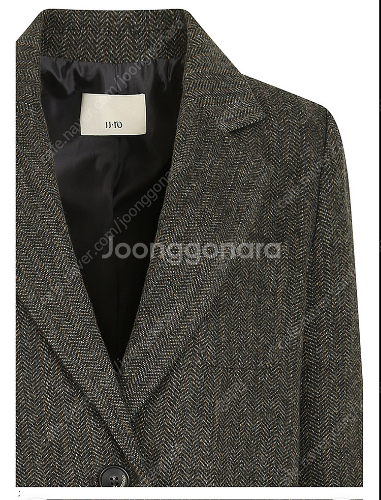 JJ지고트 싱글 헤링본 자켓 (다크브라운, 55, 새상품)--8