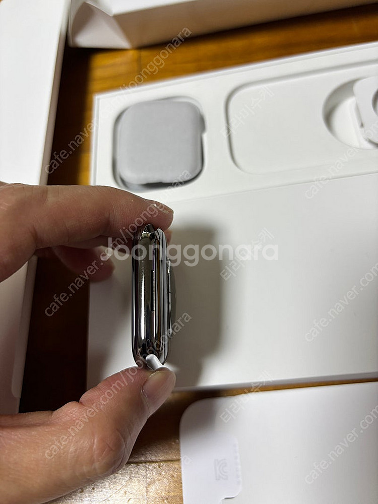 애플워치7 45mm 스테인리스 블랙 밀레니즈루프 포함 ...--4