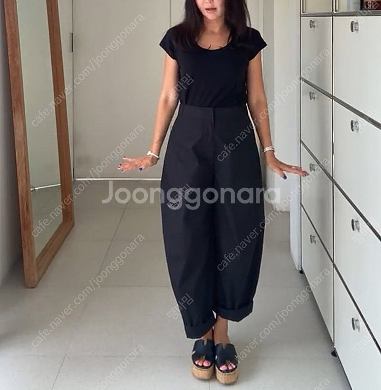 11am 제작 롱 블라우스 + 팬츠 셋업 블랙 새제품--0