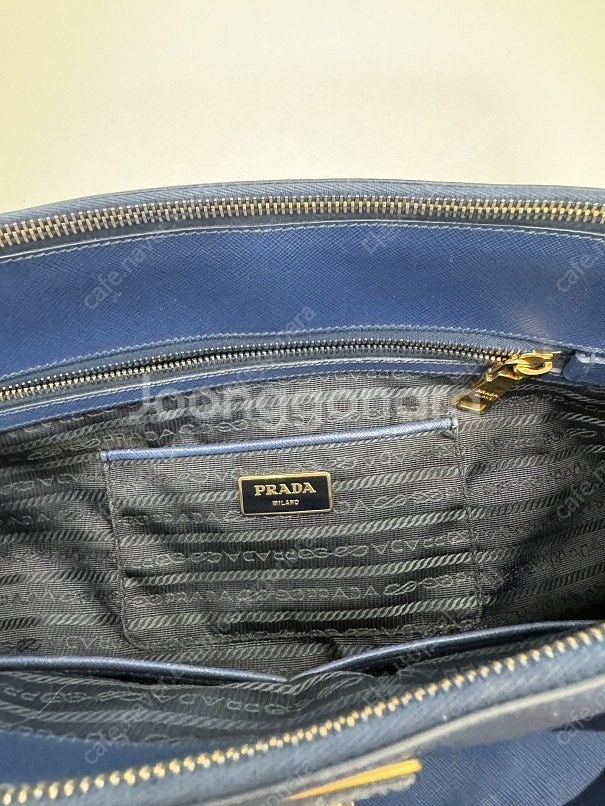 정품 프라다 PRADA 사피아노 라지 토트백 가방--3