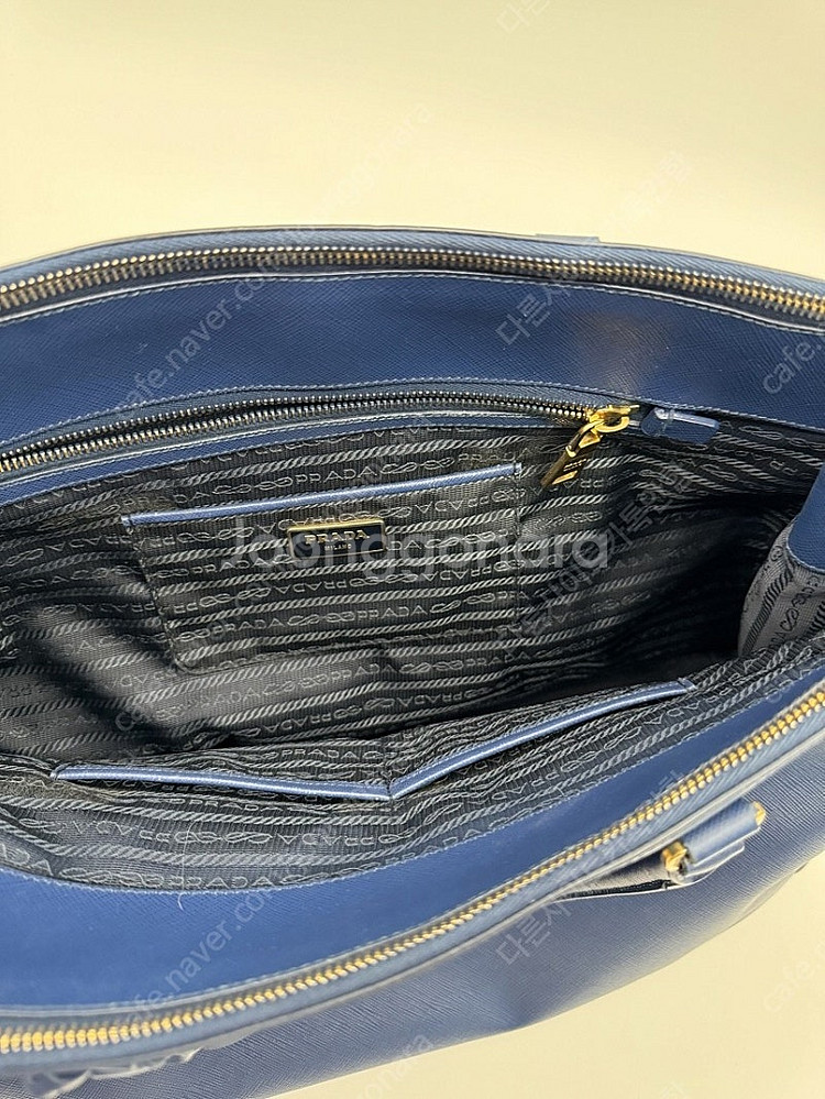 정품 프라다 PRADA 사피아노 라지 토트백 가방--4