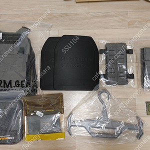DM GEAR 플레이트 캐리어 울프그레이 색상 풀세트 새제품