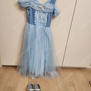 공주드레스 + 신발 세트 할로윈 생일파티 140사이즈 겨울왕국 신데렐라