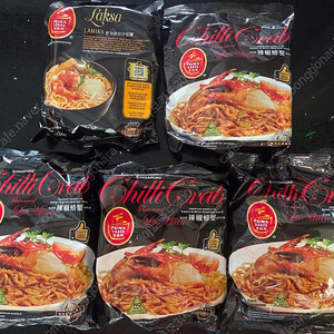 싱가포르 락사 칠리크랩 라면