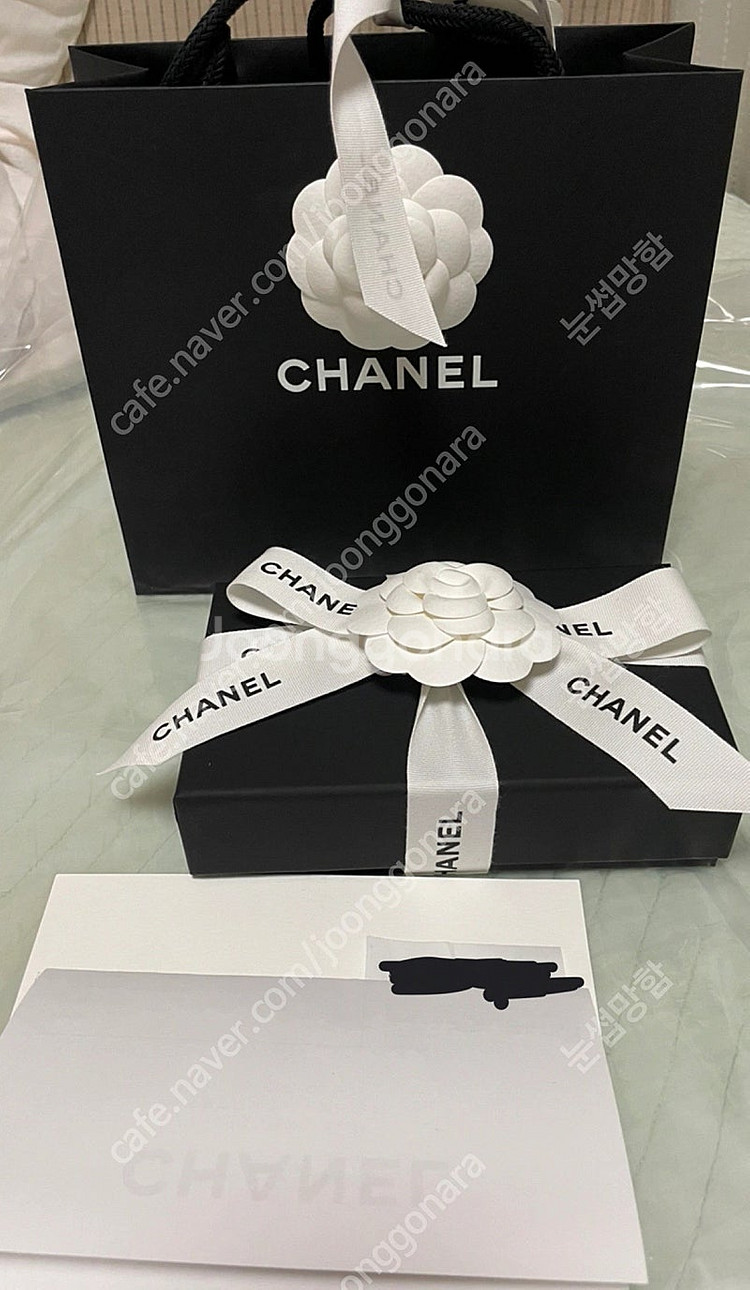 [미개봉 백화점 새상품] AP0214 샤넬 캐비어 똑 딱이 카드지갑 은장 블랙--3