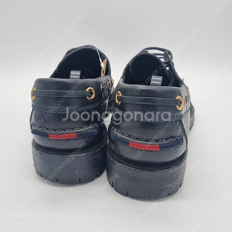 구찌 스네이크 보트 슈즈 블랙 남성 270mm--7