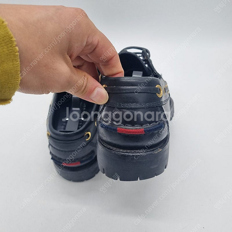 구찌 스네이크 보트 슈즈 블랙 남성 270mm--8