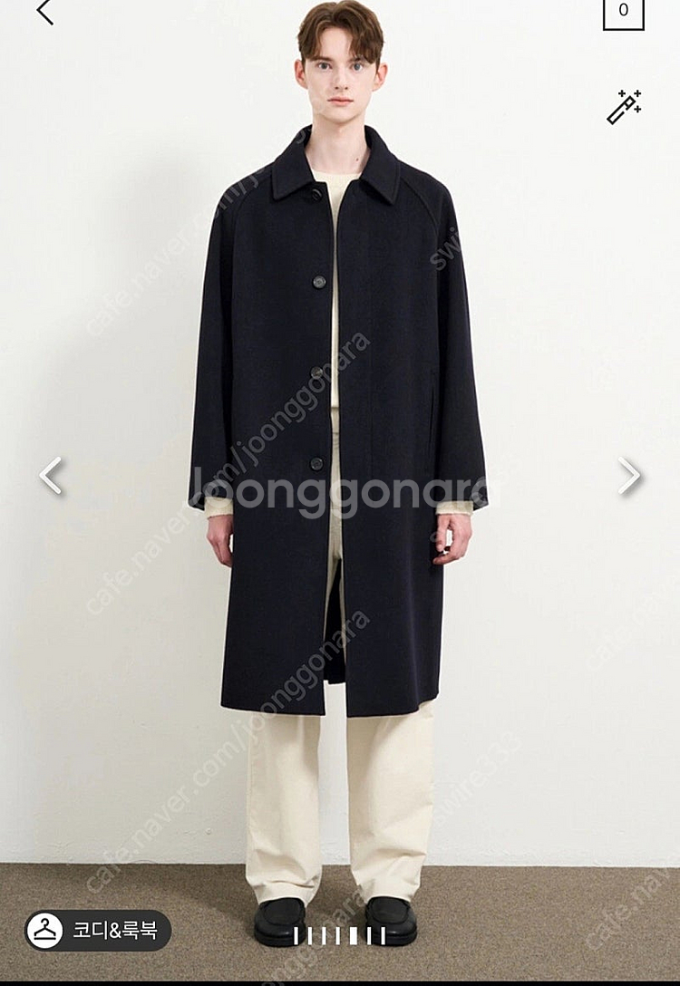 타임옴므 24fw 캐시미어 발마칸 코트 블랙--0