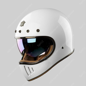 로얄헬멧 풀페이스헬멧 오토바이헬멧 유광화이트 바이저포함