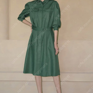 (새상품) 오쿠얼 셔츠원피스 그린 M 봄가을원피스