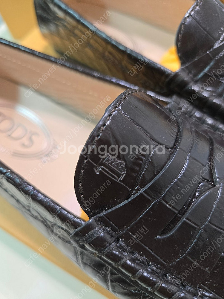 Tod's 토즈 고미노 시티 크록패턴 35.5 새상품 로퍼 슈즈--4