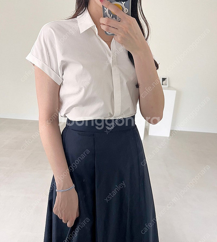 비나인 코튼 텐셀 롤업 셔츠 ㅂㄴㅇ--2