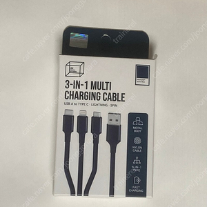 새상품 팬톤 3in1 멀티 충전 메탈 케이블 1만원 팔아요 5핀/8핀/C타입/USB/아이폰/갤럭시