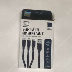 새상품 팬톤 3in1 멀티 충전 메탈 케이블 1만원 팔아요 5핀/8핀/C타입/USB/아이폰/갤럭시