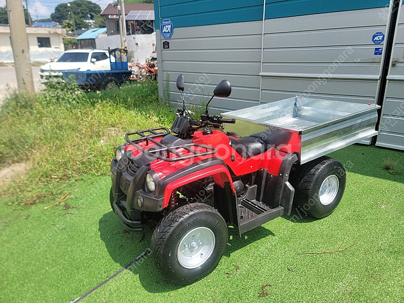 중고 사륜 사발이 국산 대림 올코트 125 T 화물 적재함 팜트럭 모델--0