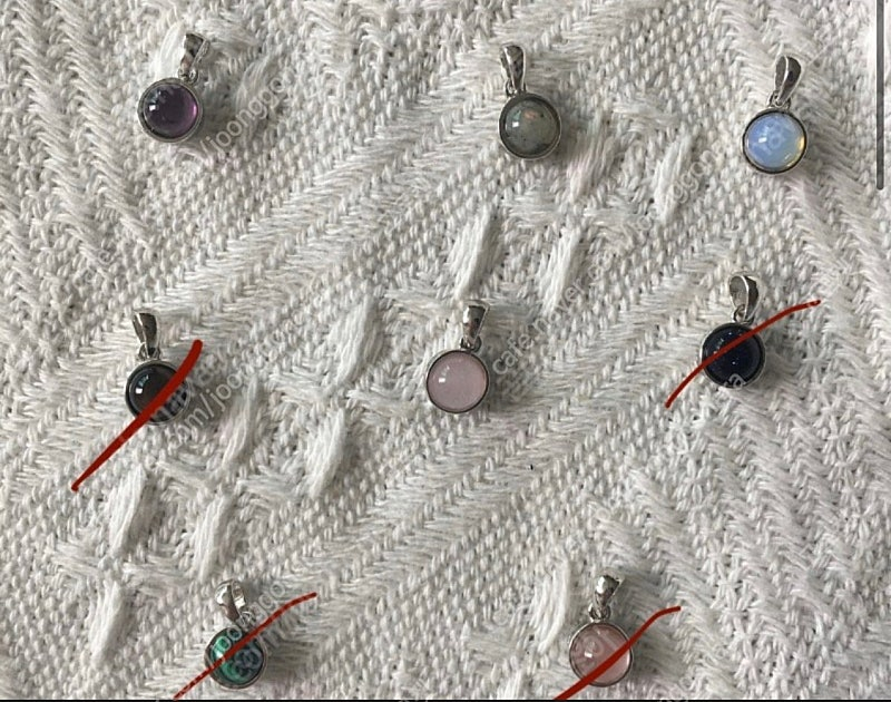 천연석 목걸이 팬던트 실버 925 새상품 이미지