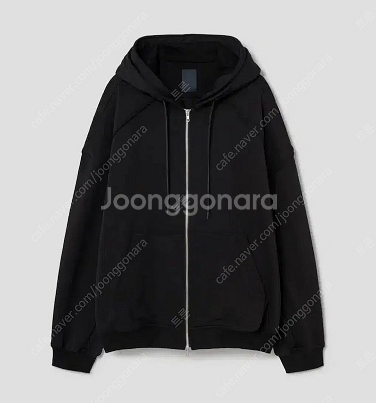 준지 25SS 더블 레이어드 후드집업 블랙 M--0