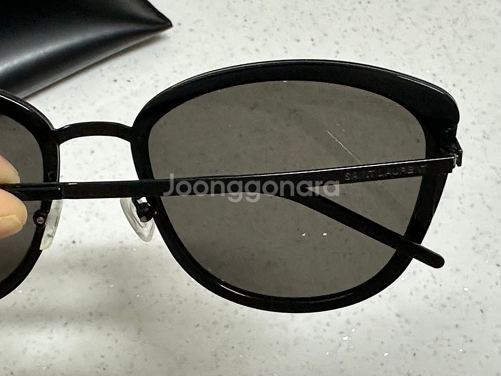 생로랑 선글라스 SL-377 올블랙 제품--4