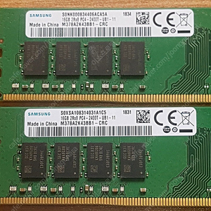 삼성 DDR4 2400 PC19200 16GB 2개