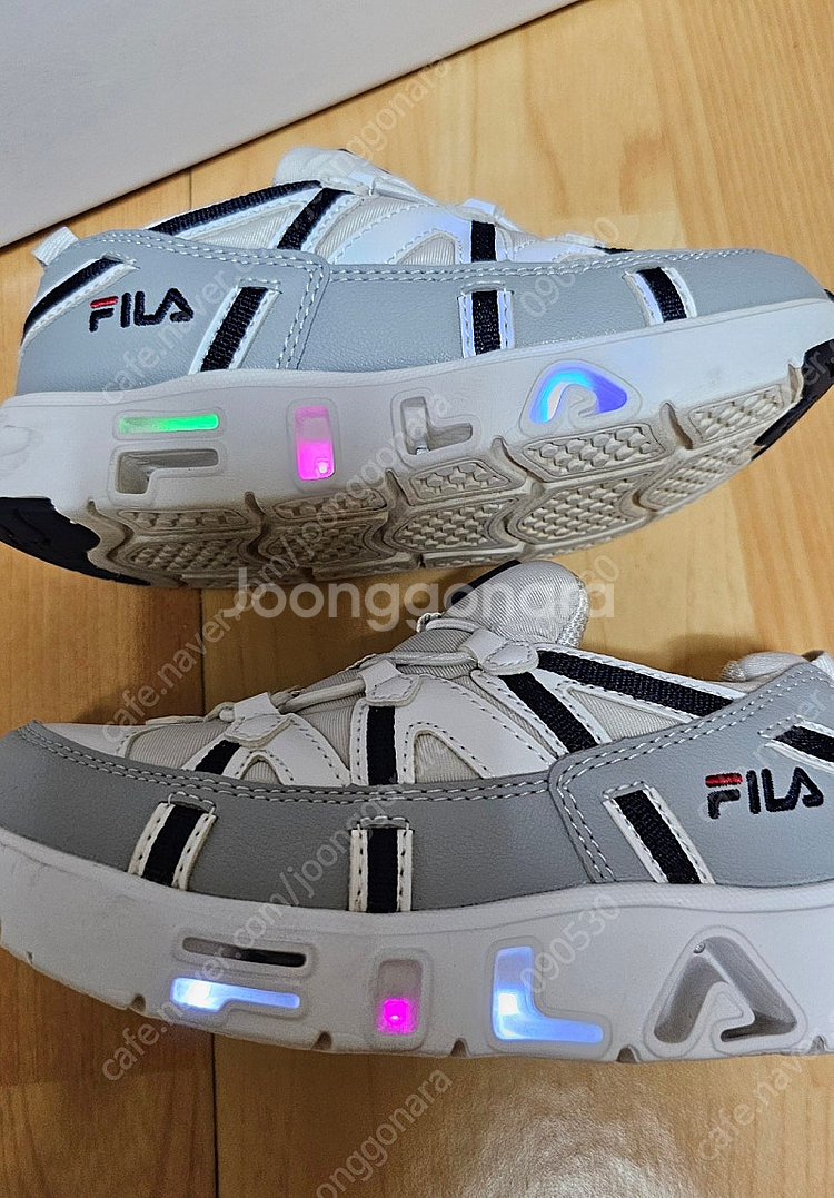 휠라 키즈 LED 운동화 190mm--5