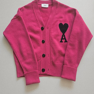 아미 빅하트가디건 푸시아핑크 XS