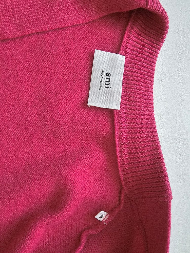 아미 빅하트가디건 푸시아핑크 XS--2
