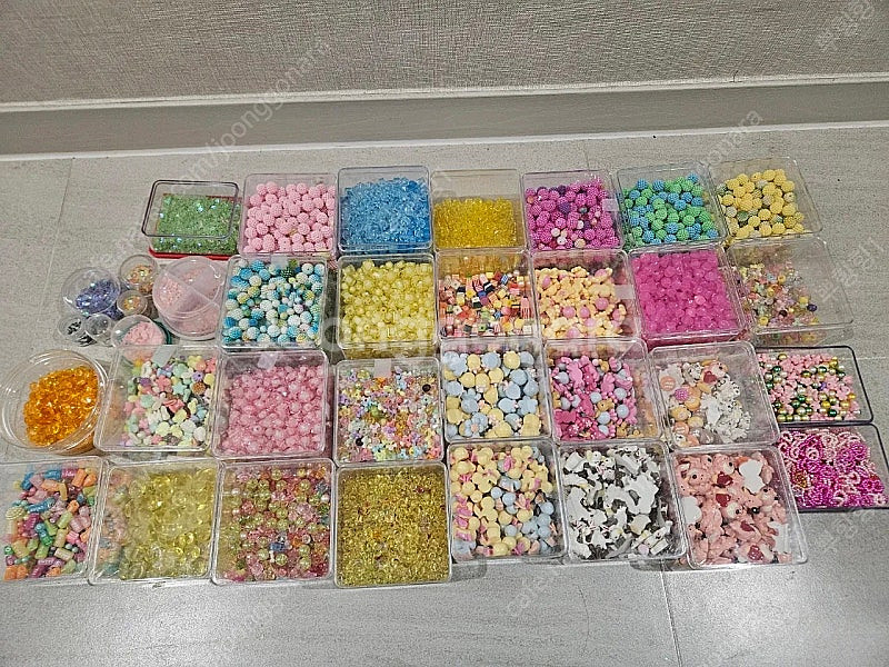 슬라임 파츠 비즈 구슬 예쁜 파츠 대용량 50여종 이상...--1